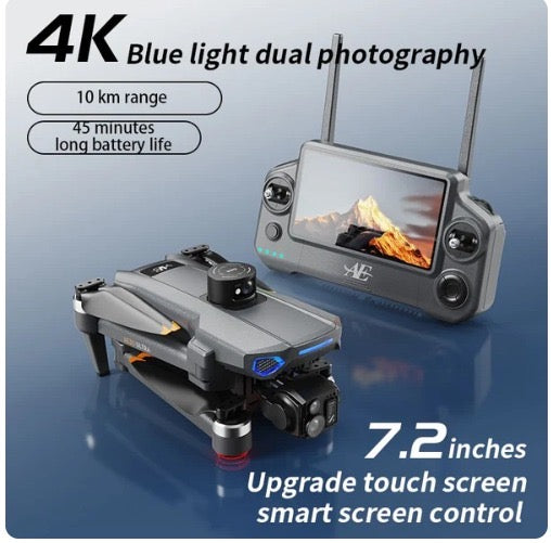 4K GPS Dual Camera Drone – Long Range & Smart Touch Screen Remote