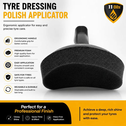 Tire Shine Applicator Brush – Easy & Even Tire Dressing
