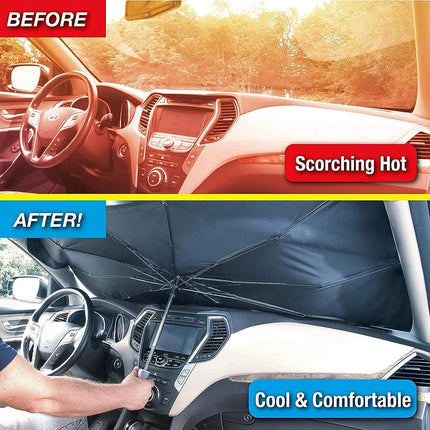Car Windshield Sun Shade – Foldable UV & Heat Protection