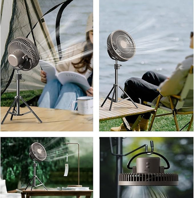 Outdoor Camping Fan – Portable Rechargeable Mini Fan