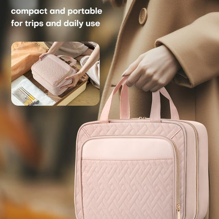 Large Travel Cosmetic Bag with Waterproof Hanging Hook - Top Selling
